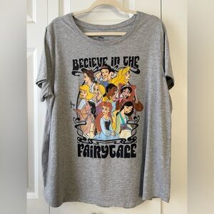 Disney Princess Heather Gray Tee